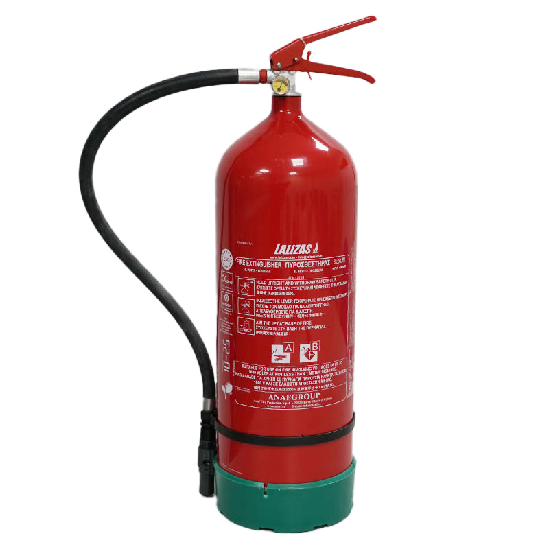 Lalizas 75939 - LALIZAS Fire Extinguisher PFAS Free Foam, 9L,Stored Pressure, w/wall bracket,SOLAS/MED(EN,GR,CN)