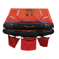 Lalizas 79867 - LALIZAS Liferaft SOLAS OCEANO,MER,TOB Type,6 prs,canister (A)