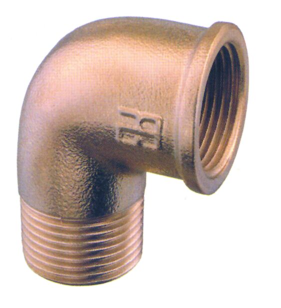 90064 Elbow 90o, M-F, Brass, 1/2''