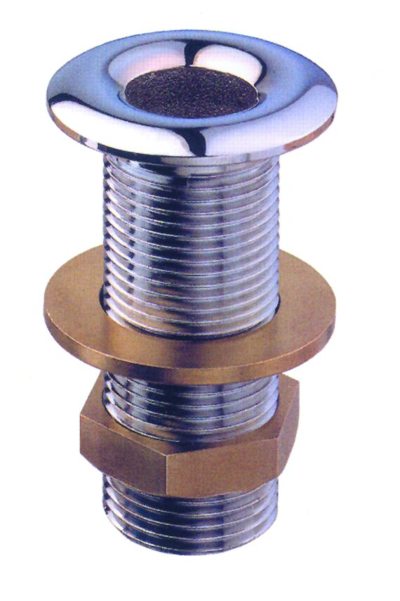 90298 Thru-Hull Outlet, Chromium Plated Brass, 1/2''