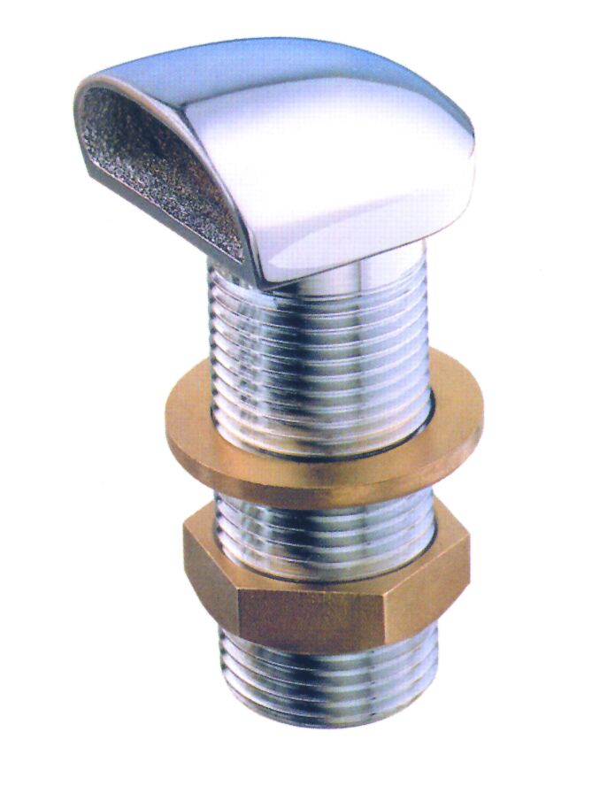 90320 Scupper ''Space'' Set, Chromium Plated Brass, 1 1/4''