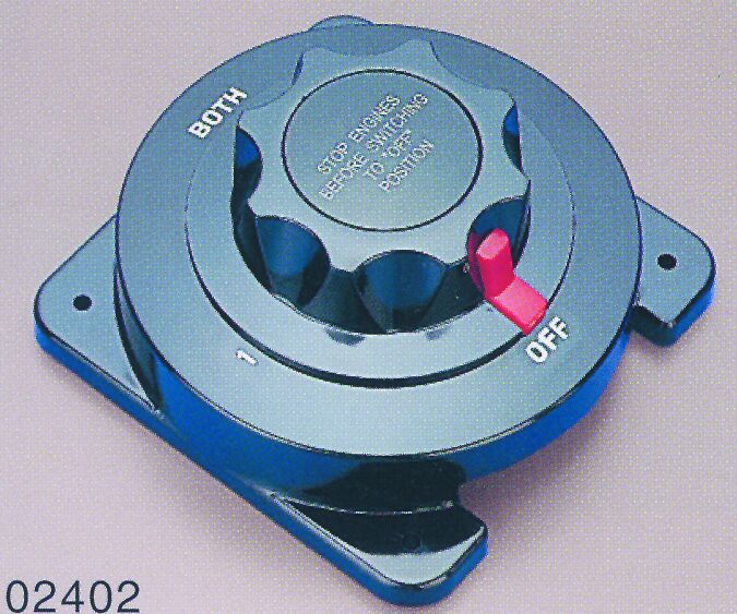 91551 Battery switch, 12V, 175A, for two batteries, Bakelite cover