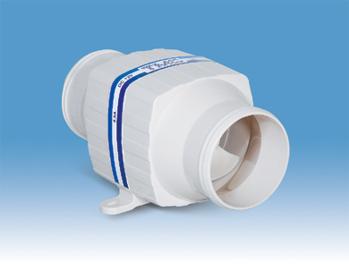 91560 In-line blower, 24V, 5A, Diam. 4''