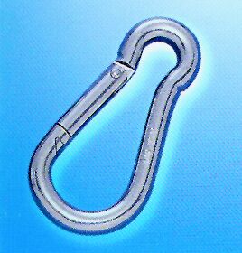 91758 Snap hook, Inox 316, Diam. 6mm