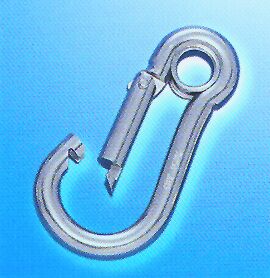 91919 Snap hook w/ eye end, Inox 316, Diam. 12mm