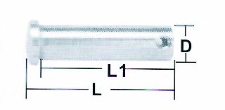 91986 Pin Inox 304, Diam. 8mm, L 25mm