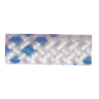 92009 CABO Cruising rope Halyard, Diam. 4mm, white with blue braid