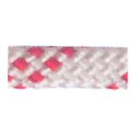 92030 CABO Cruising rope Halyard, Diam. 12mm, white with red braid
