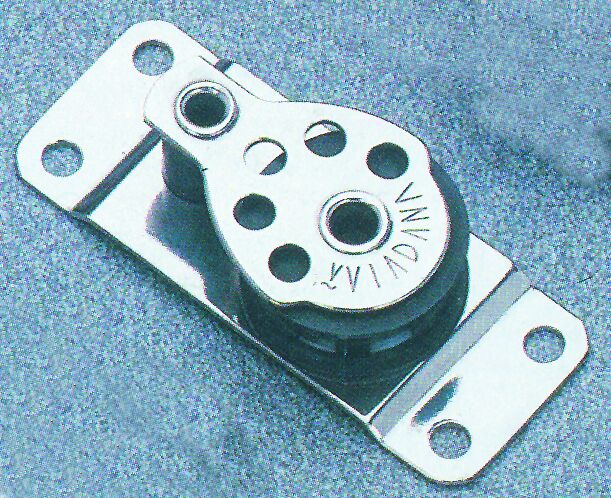 92476 Single block on base (1''X2 1/2''), 25mm Diam. 8mm
