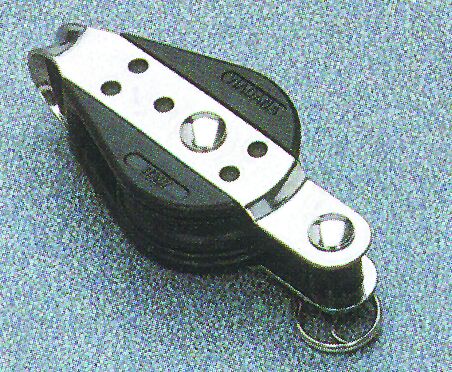92497 Single ball bearing block with becket, 28mm, Diam. 8mm