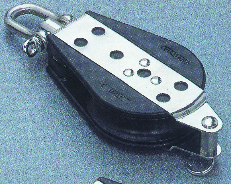 92506 Single swivel ball bearing block with becket,76mm, Diam. 14mm