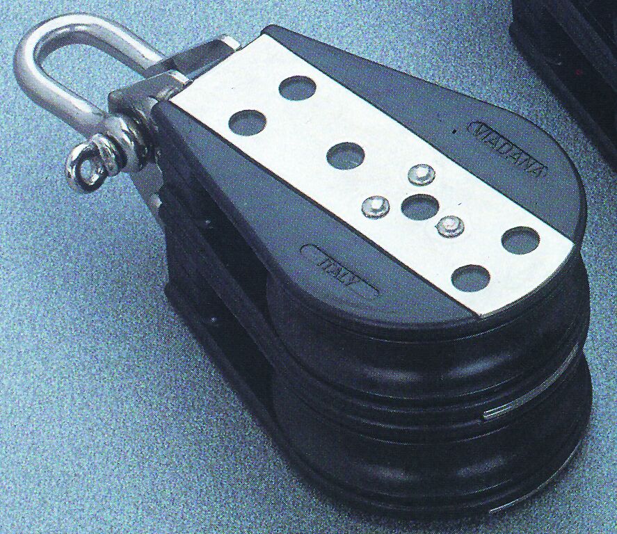 92507 Double ball bearing block,76mm, Diam. 14mm