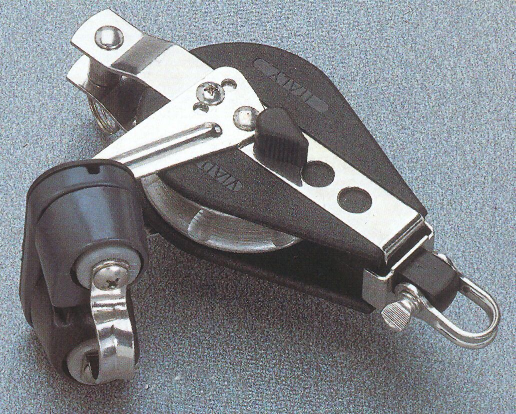 92511 Single bearing ratchet block-becket with ball bearing cam cleat,57mm, Diam. 10mm