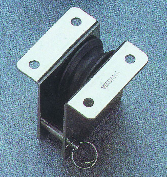 92529 Single sheave box, washer diam. 34mm, wire diam. 5mm