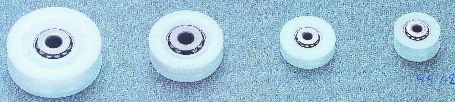 92624 Sheaves with s/s balls and covers,Diam. 57mm, Diam. 8,8 mm