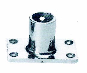 92832 Rectangular base 90o,casted AISI 316, inter. Diam. 22mm