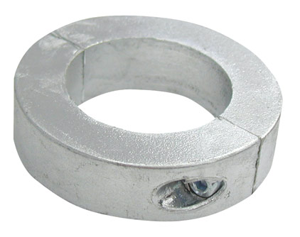 92982 Shaft anode round, collarshape Int. Diam. 40mm, Ext. Diam. 76mm, 1,22kg