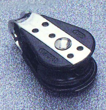 95822 Single ball bearing block, Diam. 22mm, Diam. 6mm