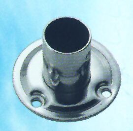 95882 Round Base, w/inclination 90°, Inox 316,  ø25mm
