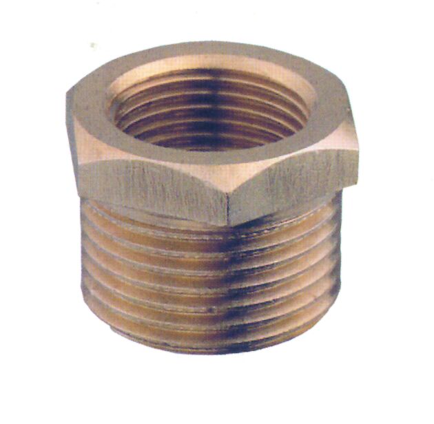 96187 Straight Reducer M-F, Brass, 1/2'' - 3/8''