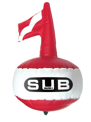 Lalizas 97814 - Round Marker Buoy, ''Safe Dive'' Diam. 30cm, H 50cm
