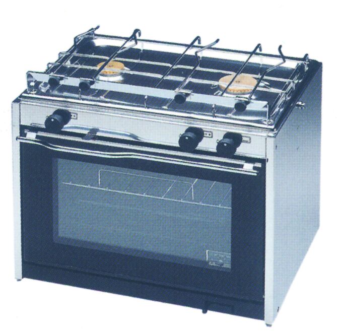 97846 Cooker w/ oven & 2 burners, 500x435x400mm, 21kg