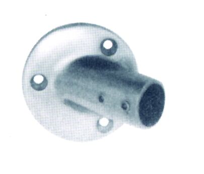 98081 45o Round base, AISI 316, tube 25mm