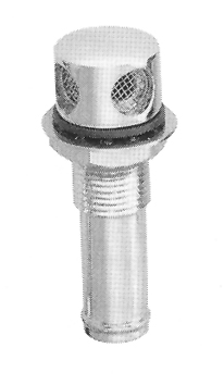 98740 Fuel tank vent die cast chrome plated