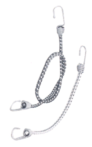 98896 Luggage Stretchcords, Ø9,5mm, L. 20''-40'', 510mm-1020mm