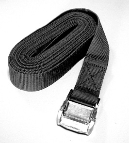 99007 Tie Down Strap, w/ self padded buckle, 4mx25mm, BL 250kg