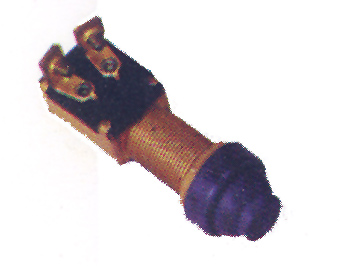 99040 Push ButtonHorn Switch, 12V, Diam. 16mm, L 32mm, chrome plated brass