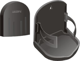 99230 Folding Drink Holder 'Store-All' , 10x10,5x11cm - Graphite