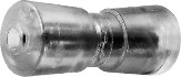 99614 Spool/keel roller, polymer, black, total diam.83mm, w.254mm, 16mm bore