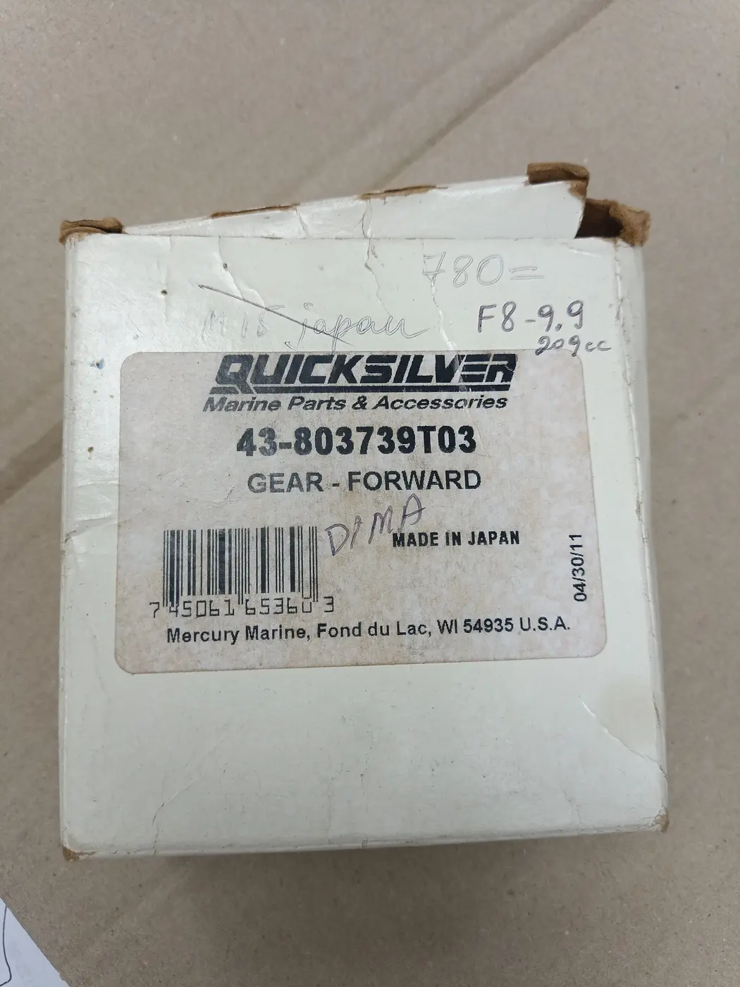 803739T03 FORWARD GEAR