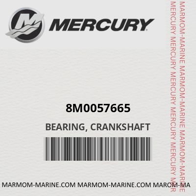 8m0057665 BEARING, CRANKSHAFT
