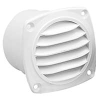 Nuova Rade 12410 - Ventilation Shaft Grilles Ø65-70mm, White
