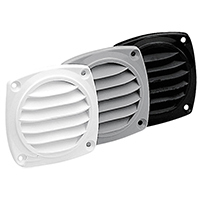 Nuova Rade 16308 - Ventilation Shaft Grilles Cover, 82x82mm, Black