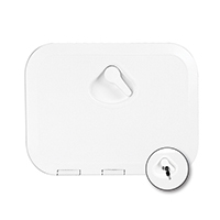 Nuova Rade 196280 - TOP LINE Hatch w/Lock, White, 270x375mm