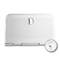 Nuova Rade 196362 - Hatch for VHF/RadioCD, w/Lock, 180x285mm, White