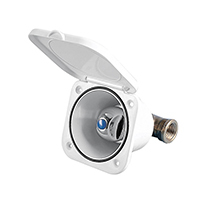 196393 Case w/ Cold Water Tap, w/Lid, 95x95xmm, White