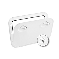 Nuova Rade 196852 - MID LINE Hatch w/Lock, White, 355x600mm