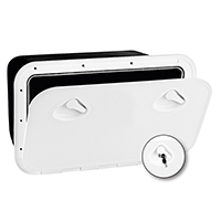 Nuova Rade 196858 - MID LINE Storage Hatch w/Lock, White, 355x600mm