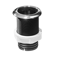 Nuova Rade 197218 - Thru-Hull w/Inox Flange 3/4'',w/HoseBarb Ø19mm, L.82mm