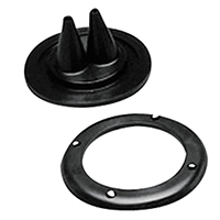 43155 Cable Boot Splited w/Screwed Ring, Ø115mm, cut-out Ø105mm, Black