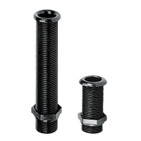 Nuova Rade 43537 - Thru-Hull Stand. Flange, 1'',Int.Ø25mm, L155mm, Black