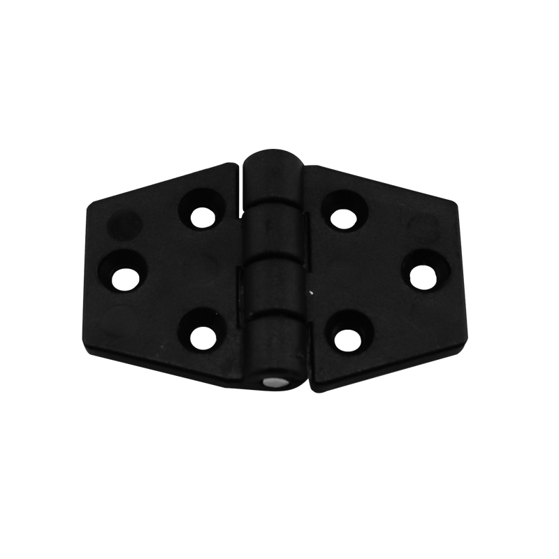 43647 Hinge Polyamide, Hexagonal, 63x40x4.5mm, Black