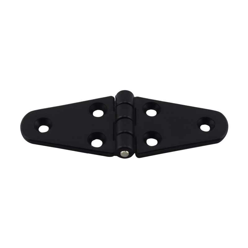 43668 Hinge Polyamide, Double Oval, 110x40x4.5mm, Black