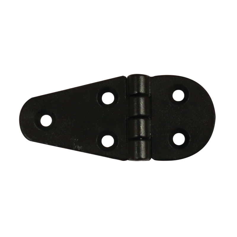 43683 Hinge Polyamide, Semi-Oval, 90x40x4.5mm, Black