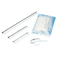 43815 Plastic Ties, 140x3,6mm, Max D28mm, 100 pcs, White