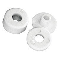 43835 Windshield Spacer & Screw Caps White